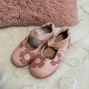 pediped Pink Floral Mary Jane Shoes